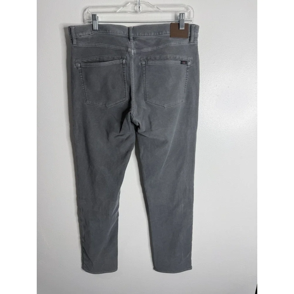 Faherty Mens Stretch Terry 5 Pocket Jean Slate Wash Gray 34 x 30 Preppy Casual